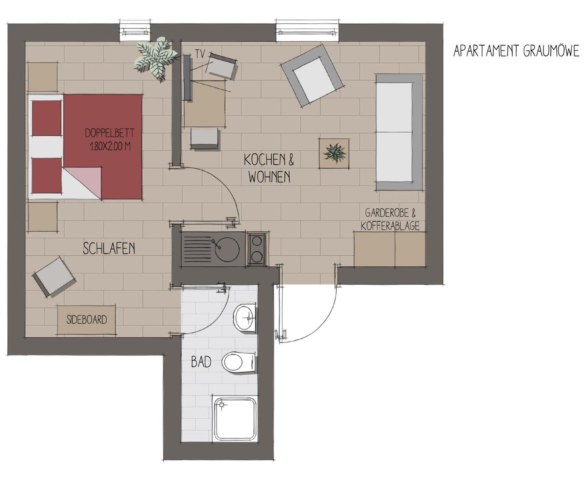 Apartmenthaus Moewenschrei Остров Пёль Экстерьер фото
